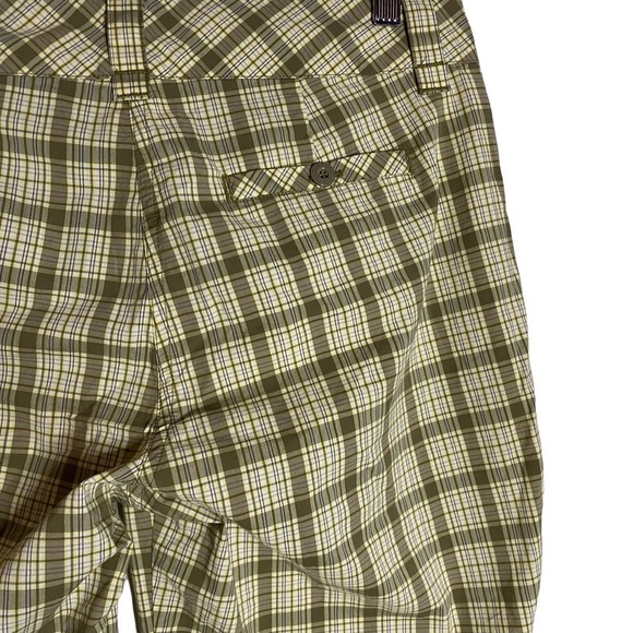 Lole Brown Yellow White Plaid Shorts Water Repellent Quick Dry Stretch 10 - Picture 13 of 16